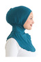 Women's Neck Collar Hijab Hijab Practical Sports Bonnet - Turquoise - 2