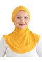 Women's Neck Collar Hijab Hijab Practical Sports Bonnet - Yellow
