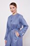Blue Embroidered Melange Kimono Triple Set - 2