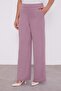 Dark Lilac Brooched Waist Pleated Tunic Set - 6