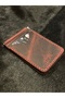 Burgundy Men's Wallet with Money Clip Genuine Leather Thin Practical Card Holder Wallet - 3