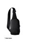 Men's Cross Shoulder Bag 2 Compartments Black Chest Basic Plain Bodybag Daily Bag - 7