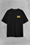 Crown King King Art Pop Art Back Front Printed Oversize T-Shirt Unisex T-Shirt - 2