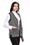 Women's Black-Stone Houndstooth Knitwear Mother Vest