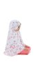 Butterfly Printed Girl's Prayer Dress - Lace Detail - 3