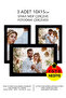 3 قطع إطار أسود 10x15 MDF - مجموعة إطارات صور PVC