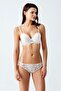 6124 Ecru Color Padded Bra Panties Set of 2
