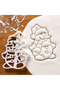 Set of 2 Snowman Dough Sculpt (Pattern and Frame)/Cookies/Ceramics/Polymer/Play/ 7X9 cm