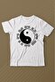 Black And White Ying Yang Pokemon Minimal Printed T-Shirt Kids T-shirt