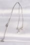 316L Steel Chain Silver Color Zircon Stone Heart Detail Bowknot Necklace Sl7719 - 2