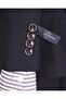 Italian Style Slim Fit Double Breasted Jacket Pants Suit Black T13524 - 4