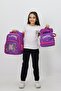Butterfly Themed Girl's 3-Piece School Bag Set - Backpack + Thermal Lunch Box + Pen Holder - 2