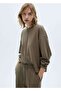 Round Neck Sweatshirt with Stitching Details