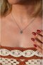 Steel Minimal Four Leaf Clover Necklace Silver Color Clover Luck Necklace