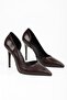 Women's Massy Brown Shiny Stiletto