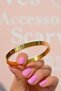 Gold Color Steel Bracelet Handcuff Model - 3