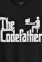 The Codefather Godfather Computer Code Pirate Hacker Software Developer Printed T-Shirt Unisex T-shirt - 2