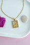 Steel Rose Figured Necklace Gold Color Rose Necklace - 2