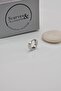 Men's Silver Color Steel Hoop Earring Single - 2