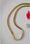 Gold Colored Thick Steel Chain Necklace 45 cm