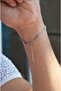 Men's Steel Thin Chain Bracelet Silver Color - 3