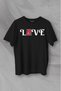 Love Live Typography Outline Printed T-Shirt Unisex T-shirt