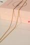 Gold Color Men's Thin Steel Chain 60cm - 2