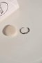 Silver Color Medium Size Steel Men's Hoop Earring Single - 4