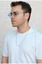 Silver Color Twist Steel Chain Men's Necklace - 4