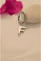 Letter F Steel Earring Single - 5
