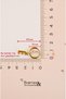 Steel Letter M Earring Single - 2