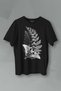 Unisex Black T-shirt Firefly Last Of Us Butterfly Minimal Drawing Lineart Printed T-shirt