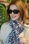 Grey Rimmed Leopard Print Shawl Brown Black Gray Tone Shawl - 3