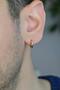 Men's Gold Color Steel Hoop Earring Single
