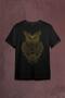 Owl Owl Silhouette.calligraphy Drawing Printed T-Shirt Unisex T-shirt