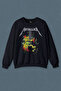 Navy Blue Sweatshirt Metallica Kirk Ouija Board Guitar Rock Guitar Printed Unisex Sweat