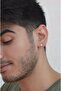 4 Mm Men's Gold Solitaire Steel Earring - 3