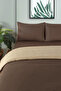 Cotton Akfil Duvet Cover Set 200X220 cm Brown Beige (2 Persons) - 3