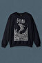 Navy Blue Sweatshirt Gojira Fishes Shark Music Printed Unisex Sweat