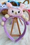 Hello Kity-Kuromi Melody Cinnamoroll Plush Pompom Detailed Crown