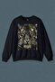 Navy Blue Sweatshirt Real King of the Jungles Wild Tiger Head Tiger Printed Unisex Sweat