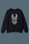سويت شيرت أزرق داكن مطبوع عليه Demon You Know Devil Gothic Grunge Rock للجنسين