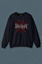 Navy Blue Sweatshirt Slipknot Red Star Rock Metal Music Printed Unisex Sweat