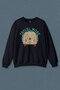 Navy Blue Sweatshirt Travel More Woswos Retro Hippie 60S 70S Printed Unisex Sweat