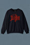 Navy Blue Sweatshirt Unisex Sweatshirt Death Life Will Never Last Metal Band Metallica Printed Unisex
