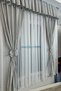 Kitchen Curtain Dense Pleated 1/3 Gray Gingham Colored Cornice Short Background Curtain Modern - 5