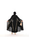 Luxury Abaya Star Gold Elegant Abaya Crepe Chiffon Quality Fabric Hand Embroidered Special Tailoring - 3
