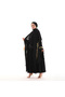 Luxury Abaya Star Gold Elegant Abaya Crepe Chiffon Quality Fabric Hand Embroidered Special Tailoring - 7