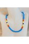 Rainbow Colored Sand Bead Necklace - Handmade Minimal Choker Summer Necklace - 6