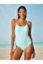 Basic Swimsuit Thin Strap U Neck - 3